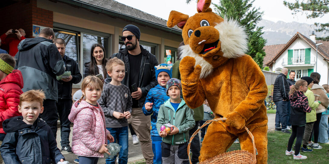 Ostereiersuche bei der Mariahilfkapelle, Balzers