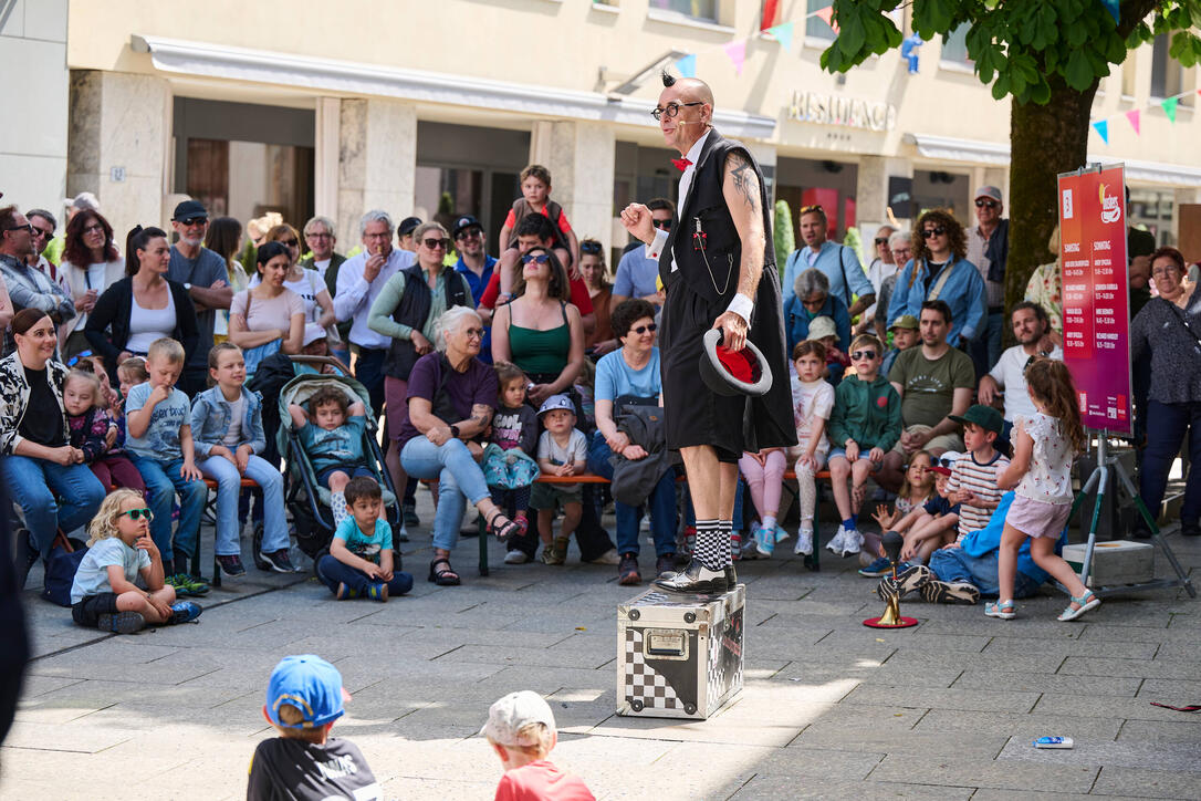 Buskers Strassenkunstfestival in Vaduz