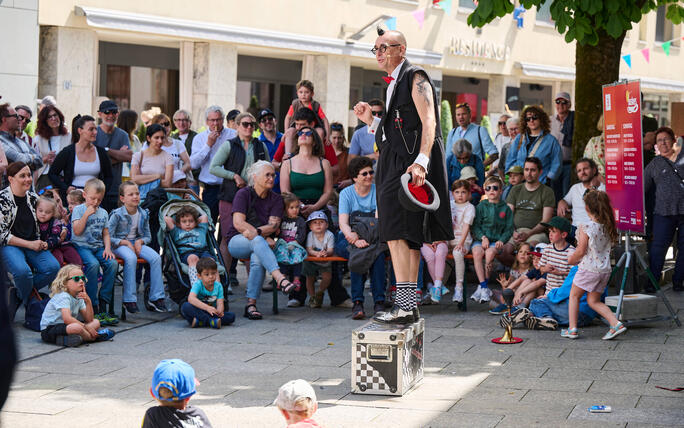 Buskers Strassenkunstfestival in Vaduz