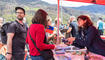 Feierlichkeiten zum Jubiläum bei der alten Rheinbrücke Vaduz–Sevelen