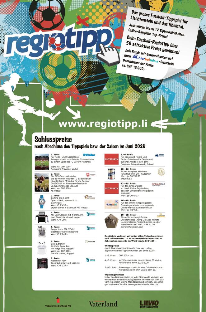 Regiotipp Preise 25/26
