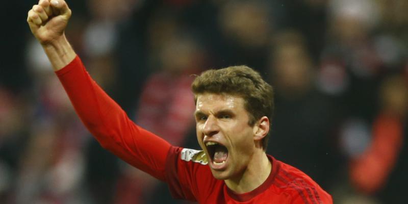 Bayerns Thomas Müller glänzte gegen Bremen als Doppel-Torschütze