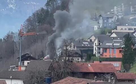 Fahrzeugbrand in Triesenberg