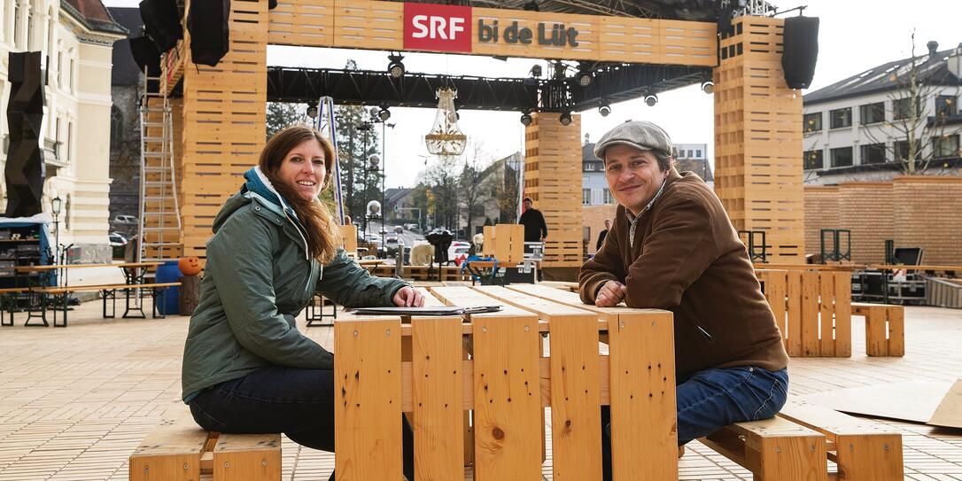 Aufbau SRF bi de Lüt in Vaduz