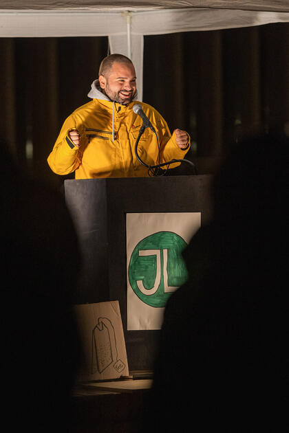 Corona Demo der Jungen Liste in Vaduz