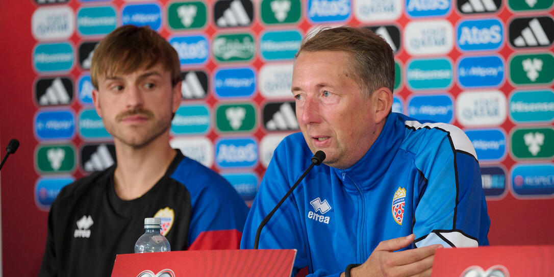 Für Jens Hofer (l.) und Konrad Fünfstück (r.) ist klar: Das Team will zeigen, dass auch ein kleines Land, alles geben kann.