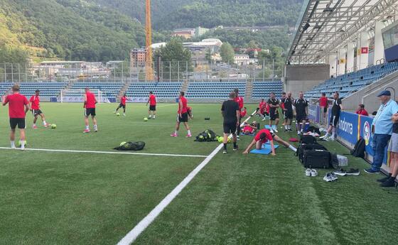 FC Vaduz in Andorra im Abschlusstraining I