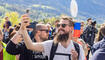 Feierlichkeiten zum Jubiläum bei der alten Rheinbrücke Vaduz–Sevelen