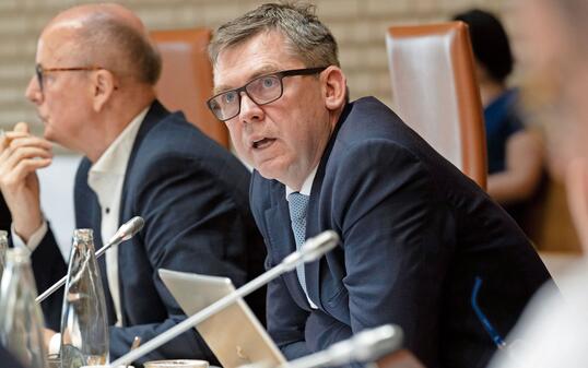 240612 Liechtensteiner Landtag, Juni 2024, Bild aufgenommen im Landtagsgebäude in Vaduz / Liechtenstein am 12.06.2024  - - Politik, Vaduz,
