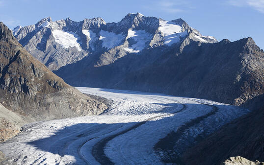 Eine neue Bürgerbewegung will mit einer Initiative die Gletscher in der Schweiz retten. Konkret verlangt sie, die Klimaziele von Paris in der Bundesverfassung zu verankern. (Symbolbild)