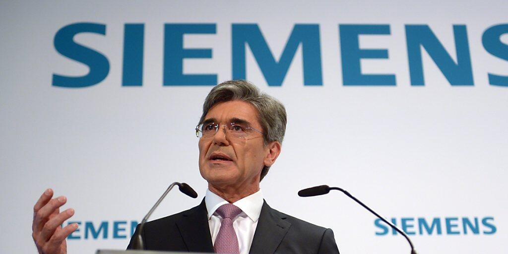 Siemens-Chef Joe Kaeser kann mehr Umsatz verkünden. (Archiv)