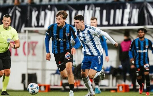Jussi Niska (l.) geh&ouml;rt zu den Leistungstr&auml;gern des FC Inter Turku und ist gleichzeitig Teil des finnischen Nationalteams.