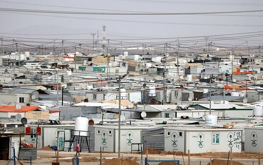 Das Tessin hat 36 Flüchtlinge aus Syrien aufgenommen. Im Bild ein Flüchtlingslager in Jordanien. (Archivbild)