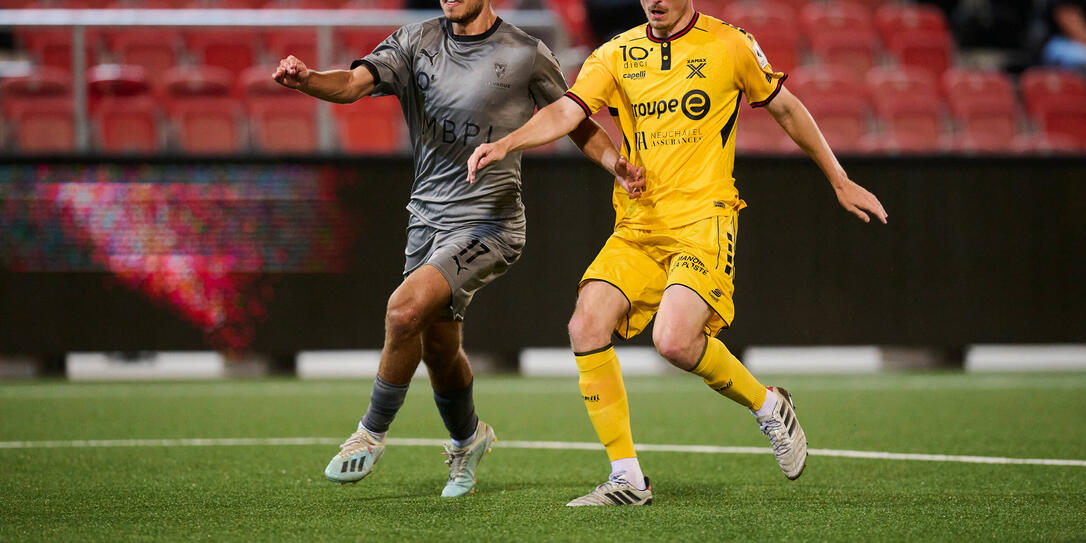 Angelo Campos (l.) erzielte seinen ersten Treffer in der Challenge League.