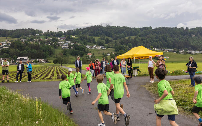 Sponsorenlauf der Primarschule Mauren