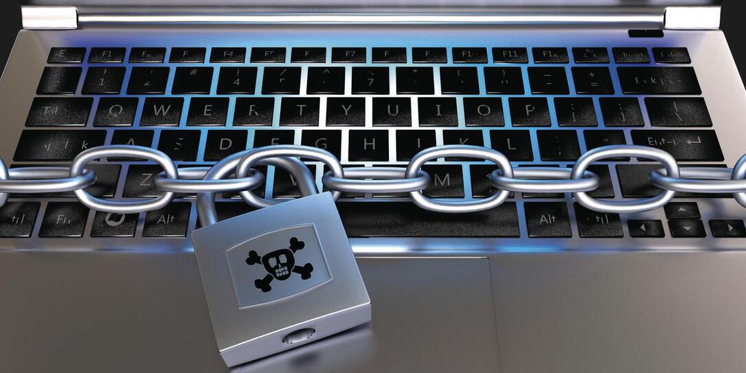 Chain locked Keyboard Computer