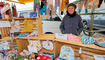Werdenberger Bauernmarkt auf dem Marktplatz in Grabs., St. Gallen, Schweiz.