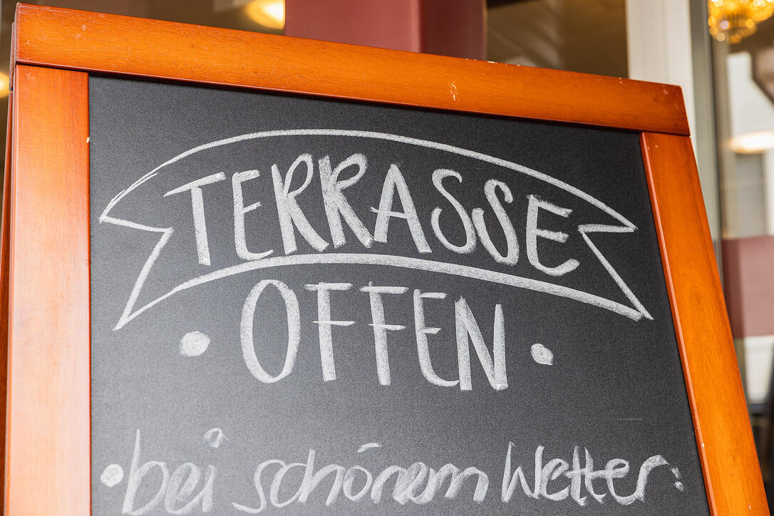Offene Restaurant-Terrassen in Liechtenstein