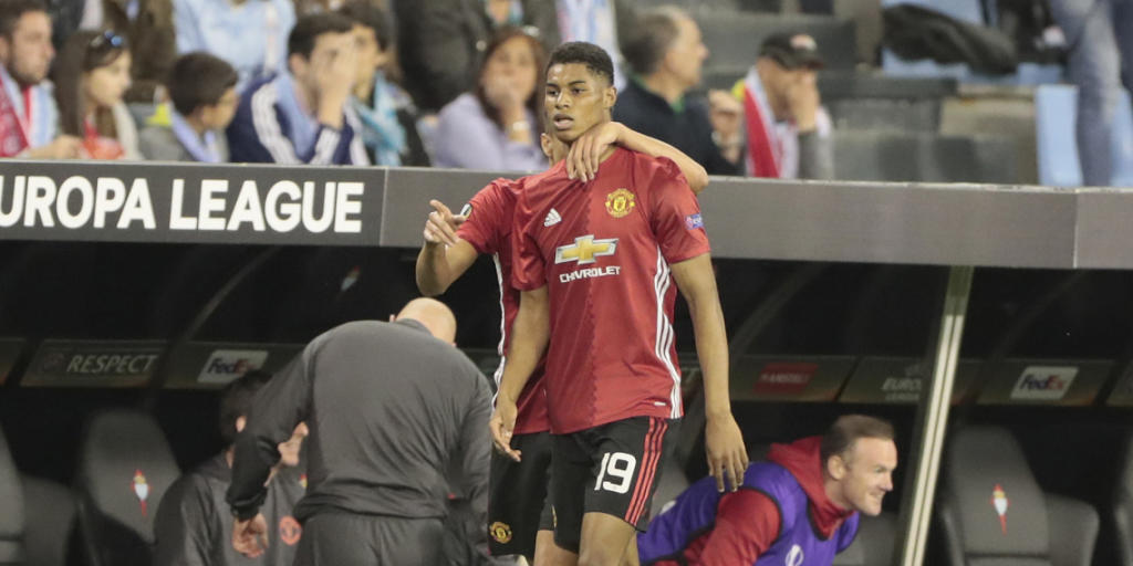Erzielte das einzige Tor in Vigo: Manchester Uniteds Marcus Rashford