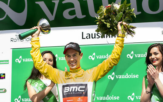 Freut sich über den Gesamtsieg an der 71. Tour de Romandie: Richie Porte