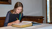Eintragung in das Goldene Buch auf Schloss Vaduz (26.09.2025)