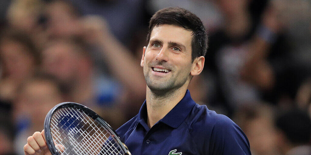 Novak Djokovic hat in Paris-Bercy allen Grund zu strahlen