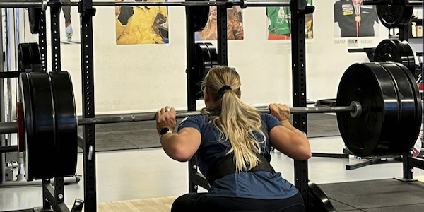 Ragnhild Mowinckel beim Rotor-Training in Balzers.