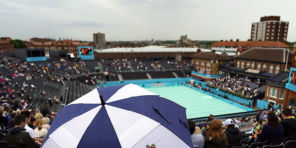 Wegen Regens fanden am Dienstag in Queen's keine Spiele statt