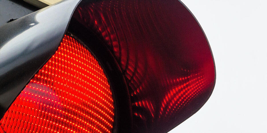 Die Ampel steht auf Rot