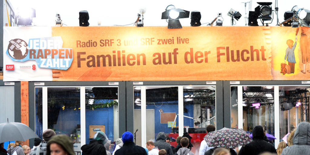 Bei Spendenaktionen für Familien auf der Flucht wurden letztes Jahr über sechs Millionen Franken gesprochen Bei Spendenaktionen für Familien auf der Flucht wurden letztes Jahr über sechs Millionen Franken gesprochen