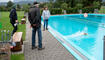 Hundeschwimmen im Freibad Salez