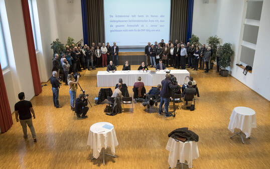 Medienorientierung Ärztekammer, Schaan