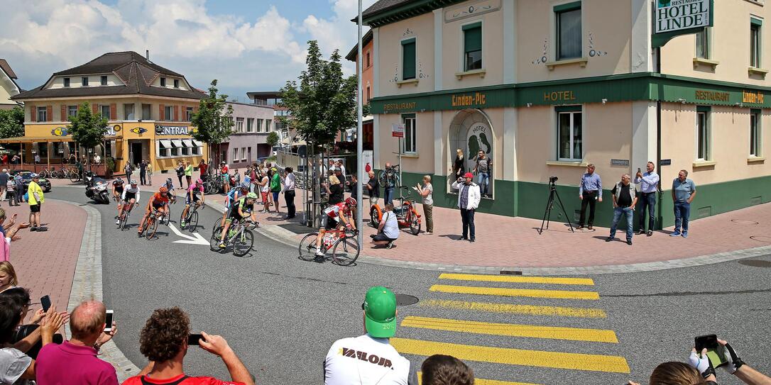 Tour de Suisse 5. Etappe Unterterzen - Soelden Durchfahrt Schaan Tour de Suisse 5. Etappe Unterterzen - Soelden Durchfahrt Schaan