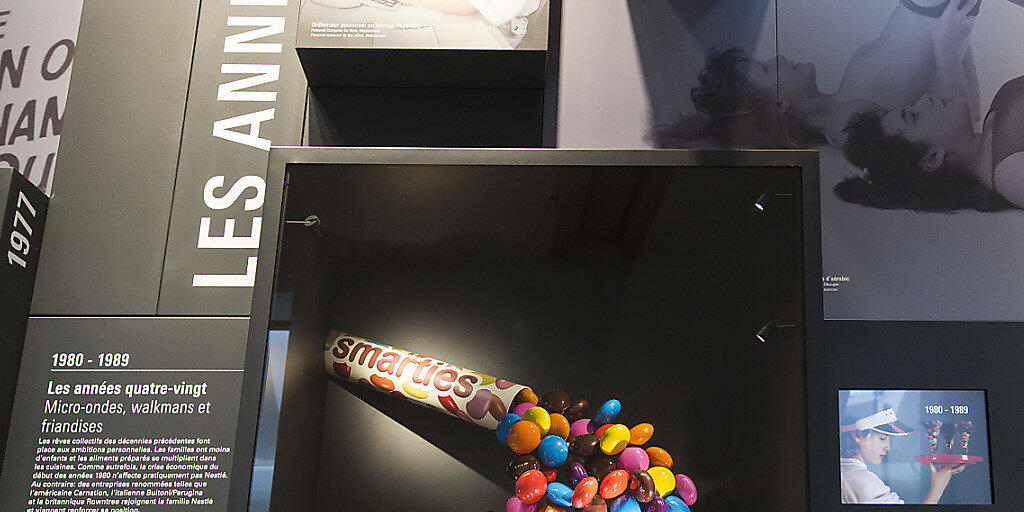 Eine Smarties-Installation im Nestlé-Museum "The Nest" am Firmensitz in Vevey VD. (Symbolbild)