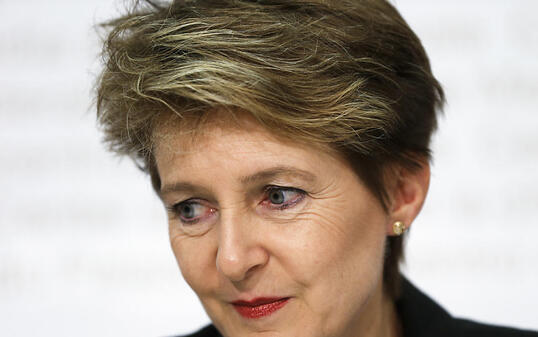 Bundesrätin Simonetta Sommaruga ist einer der Stargäste der diesjährigen BuchBasel: Sie diskutiert mit zum Festivalmotto #Heimat. (Archivbild)
