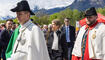 Feierlichkeiten zum Jubiläum bei der alten Rheinbrücke Vaduz–Sevelen