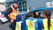 Verkehrsaktion &laquo;Schulanfang 2026&raquo; der Landespolizei in Schaan.