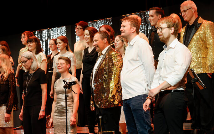 Jubiläumskonzert des Young Unlimited Chors im Gemeindesaal von Mauren.