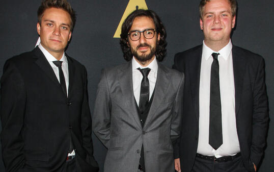 Die drei Gewinner (von links): Patrick Vollrath (Bronze), Ilker  Çatak (Gold) und Dustin Loose (Silber).