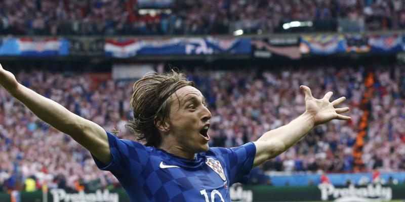 Traf auf spektakuläre Weise zum 1:0: der Kroat Luka Modric