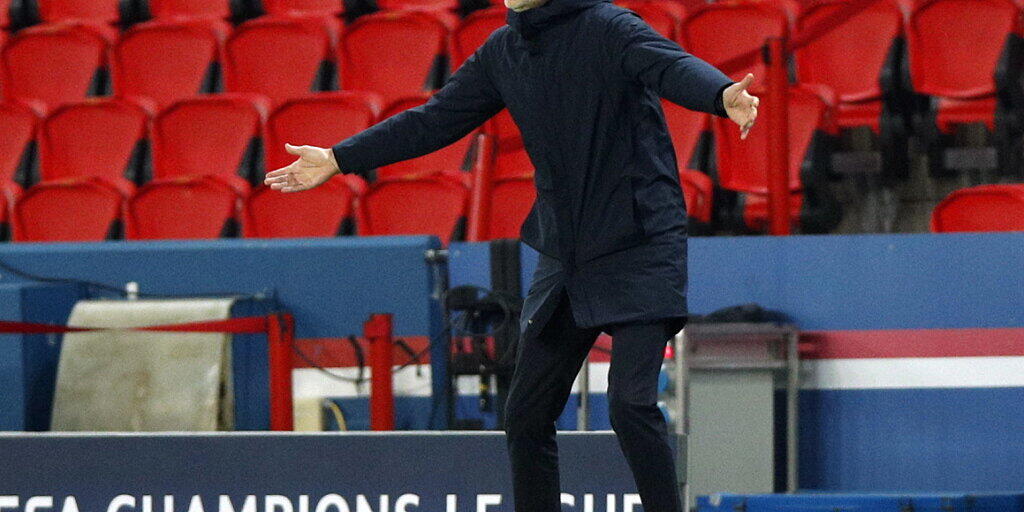 PSG-Trainer Thomas Tuchel Ende November im Champions-League-Gruppenspiel gegen Leipzig