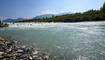 Trockener Alpenrhein