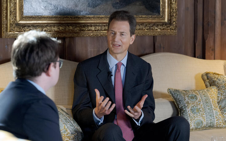 Neujahrsinterview mit Erbprinz Alois, auf Schloss Vaduz,