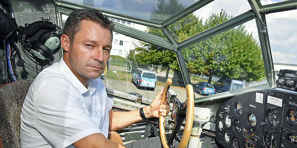 Ist am Freitagnachmittag mit einer Gruppe aus Deutschland abgehoben: Ju-Air-Chefpilot Andreas Pfisterer.