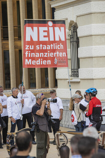 Corona Demo in Vaduz