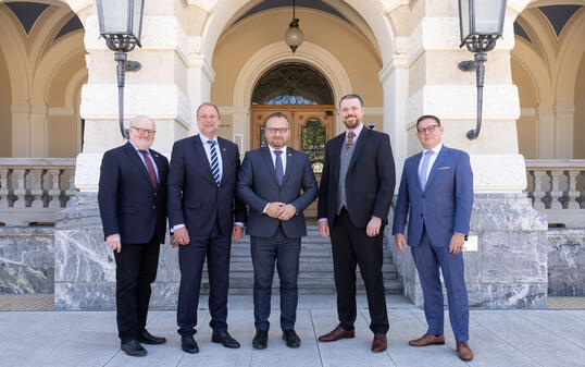 Höflichkeitsbesuch bei Emanuel Schädler, Vaduz