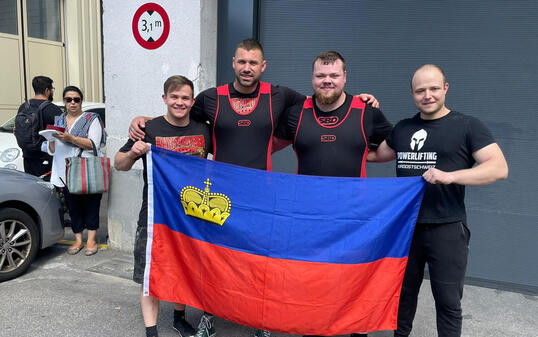 Lars Willi, Mario Wanger, Sean Koch und Sandro Gassner vertraten Liechtenstein am Wettkampf in Basel (v.l.).