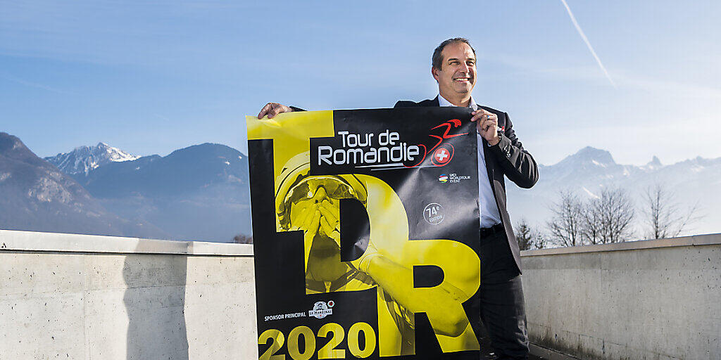 Tourdirektor Richard Chassot präsentiert das Logo und die Details zur Tour de Romandie 2020 Tourdirektor Richard Chassot präsentiert das Logo und die Details zur Tour de Romandie 2020