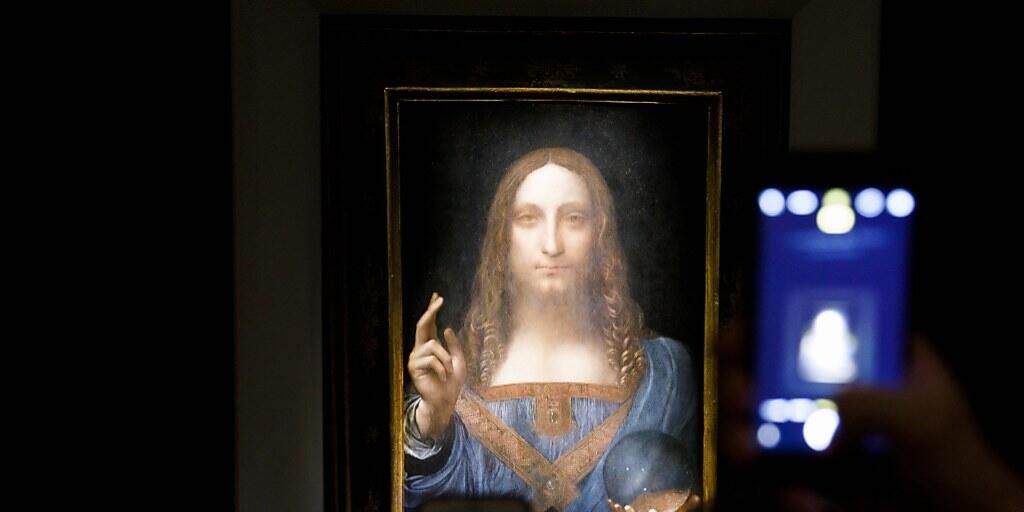 Dieses Bild von Leonardo da Vinci wurde bei einer Auktion in New York für 450 Millionen Dollar versteigert. (Justin Lane/Keystone)