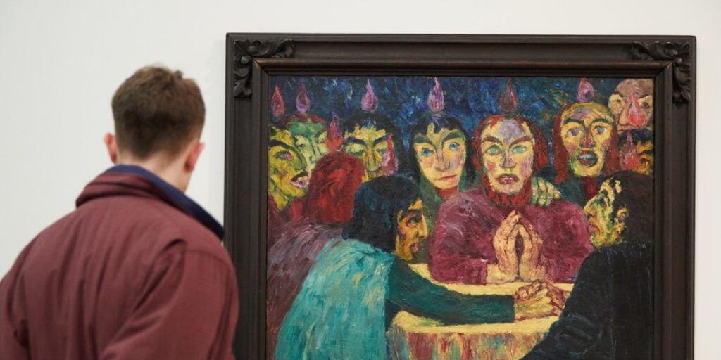 Die Ausstellung "Emil Nolde - Eine deutsche Legende. Der Künstler im Nationalsozialismus" im Hamburger Bahnhof in Berlin findet grosse Beachtung. Sie dauert bis 15. September 2019.